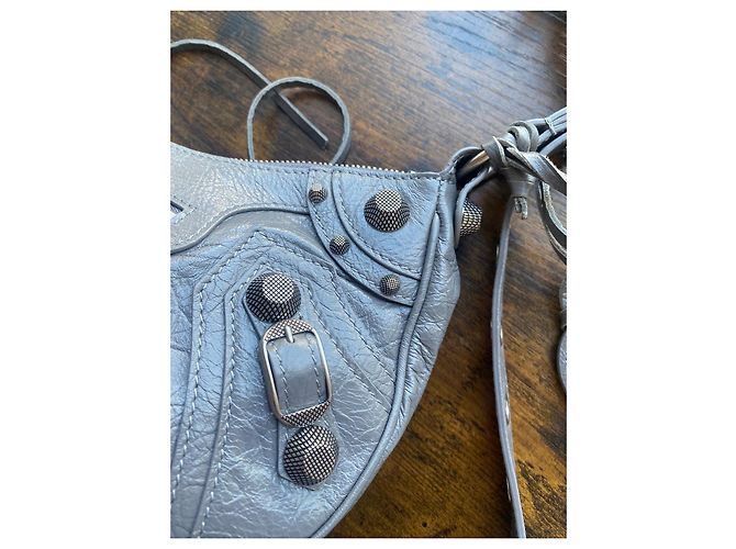 Balenciaga Neo Classic City Borsa Pelle Grigia Grigio - vista 15