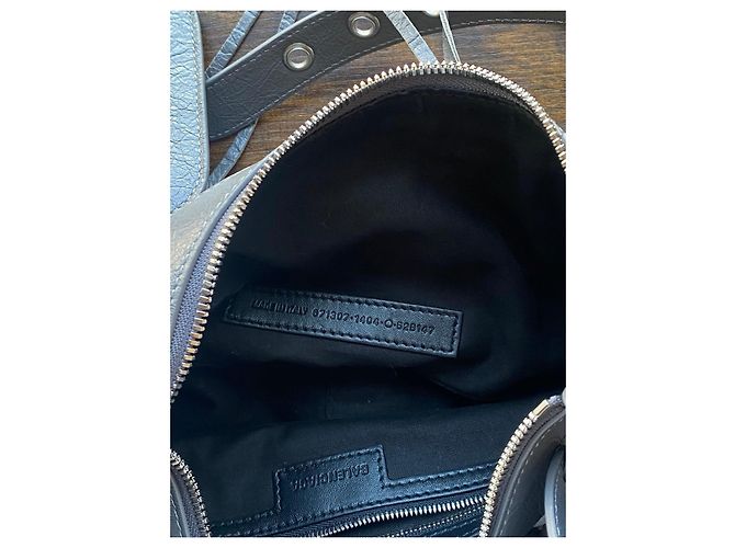 Balenciaga Neo Classic City Borsa Pelle Grigia Grigio - vista 18
