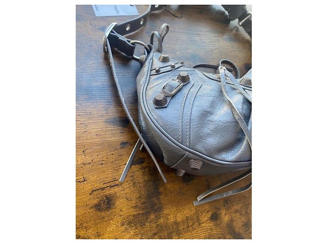 Balenciaga Neo Classic City Borsa Pelle Grigia Grigio - vista 2