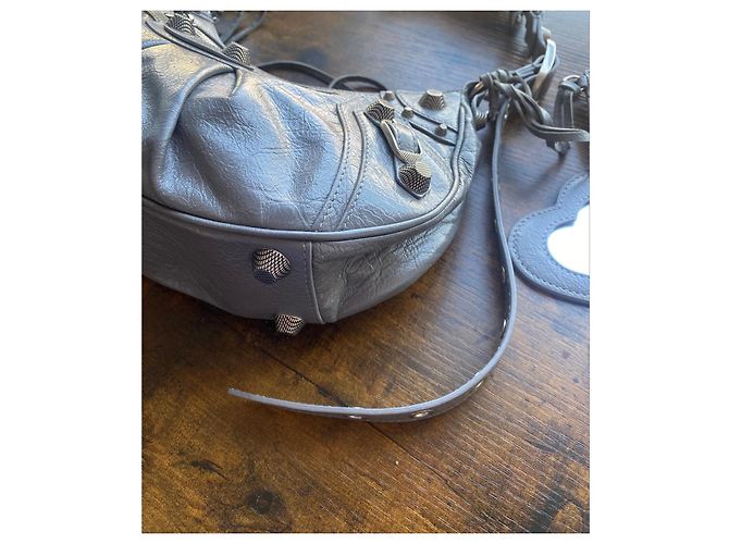 Balenciaga Neo Classic City Borsa Pelle Grigia Grigio - vista 3