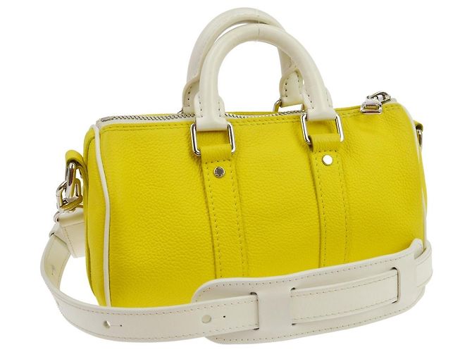 Louis Vuitton Keepall Bandouliere Everyday Signature Printed Leather XS Giallo - vista 2