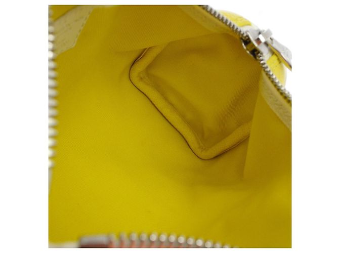 Louis Vuitton Keepall Bandouliere Everyday Signature Printed Leather XS Giallo - vista 3