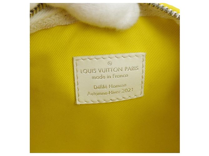 Louis Vuitton Keepall Bandouliere Everyday Signature Printed Leather XS Giallo - vista 4