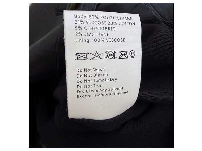 Nanushka Zora Wickelkleid Vegan Leder Schwarz - Ansicht 9
