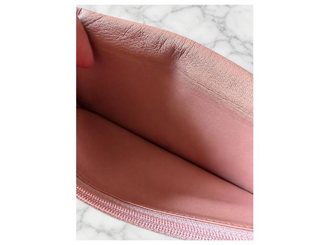 LOEWE Anagram Geldbörse aus puderrosa Leder Pink - Ansicht 5