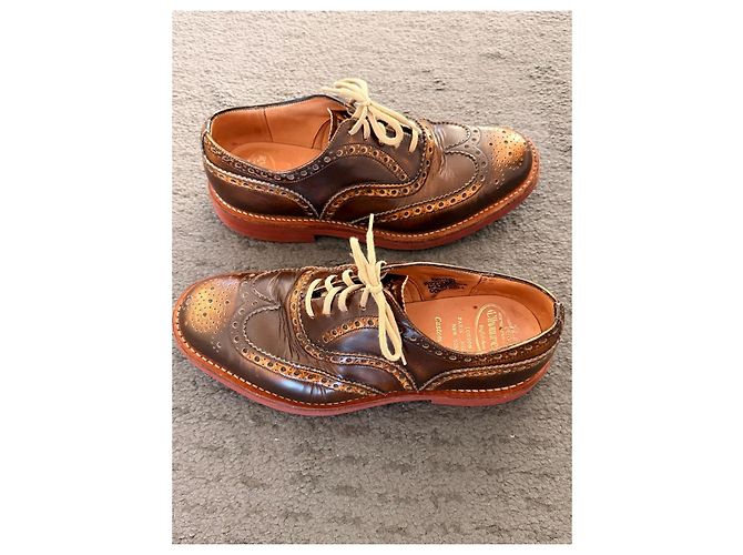 Scarpe Derby Church's in pelle marrone - vista 4
