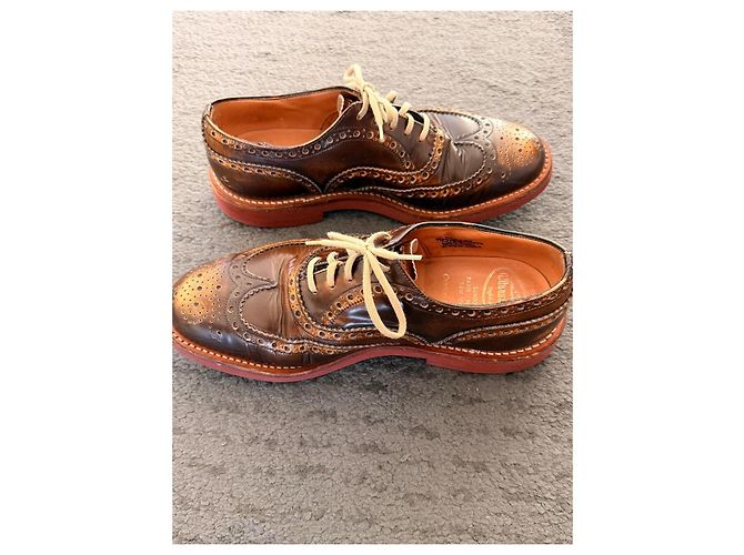 Scarpe Derby Church's in pelle marrone - vista 5