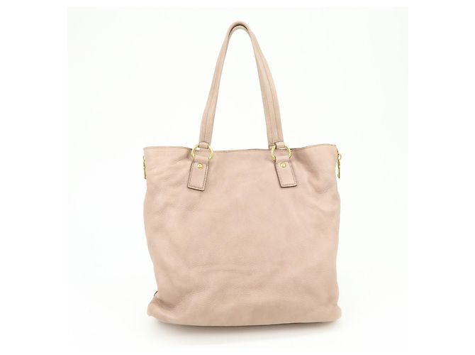 Prada Vitello Daino Leather Large Pink - view 2