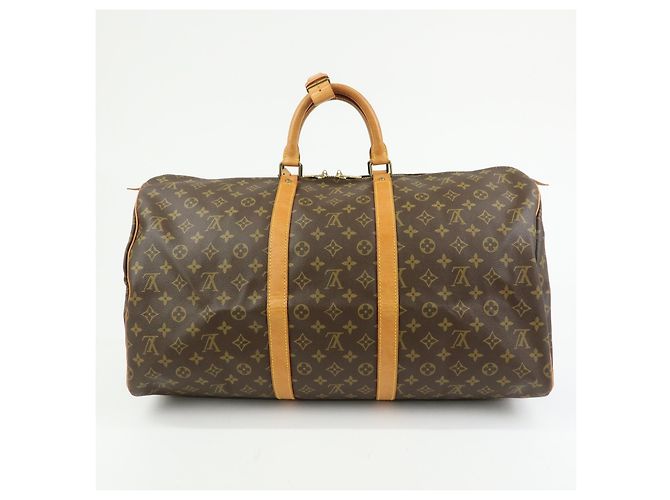 Louis Vuitton Keepall Monogram Canvas 55 Castaño - vista 2