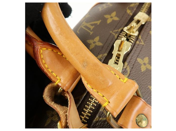 Louis Vuitton Keepall Monogram Canvas 55 Castaño - vista 7