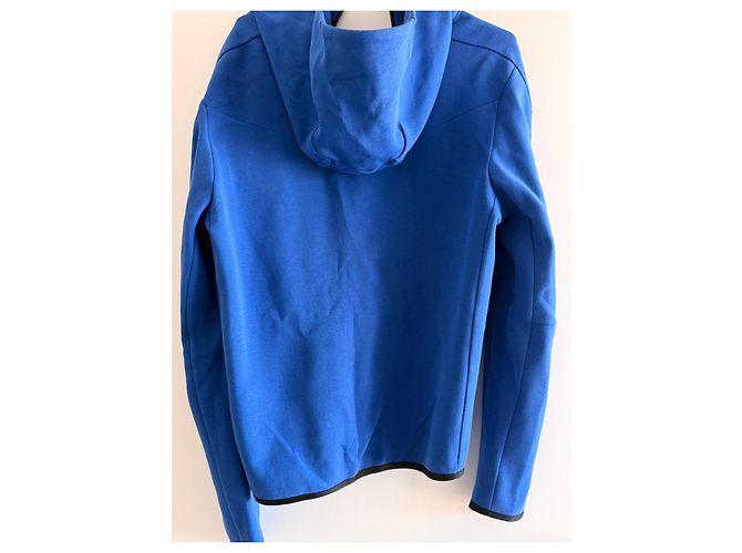 Giacca con cappuccio Nike Tech Fleece blu - vista 3