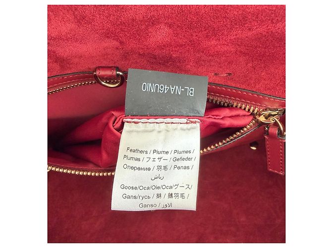 Valentino Borsa Demilune Media con Piume Nero Rosa Rosso Beige Grigio - vista 15