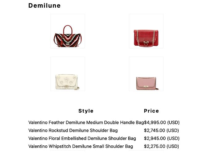 Valentino Borsa Demilune Media con Piume Nero Rosa Rosso Beige Grigio - vista 4