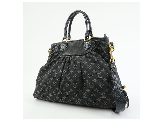 Louis Vuitton Neo Cabby Monogram Denim MM Black - view 3