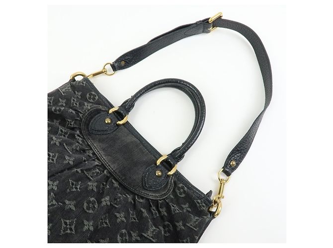 Louis Vuitton Neo Cabby Monogram Denim MM Black - view 6