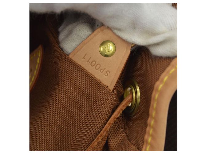 Louis Vuitton Vintage Montsouris Monogram Canvas GM Castaño - vista 5