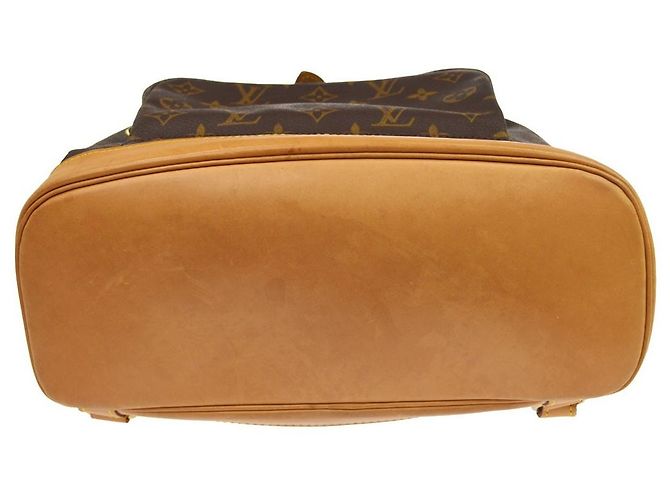 Louis Vuitton Vintage Montsouris Monogram Canvas GM Castaño - vista 7