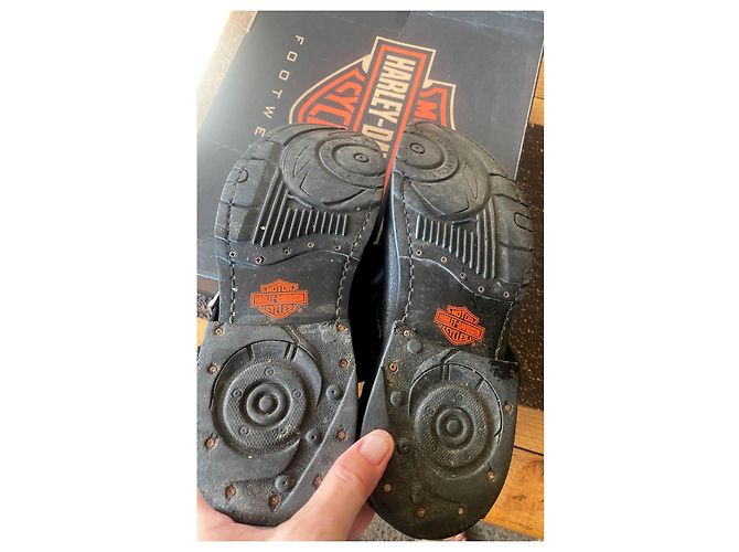 Autre Marque Harley-Davidson Lederstiefel in Schwarz - Ansicht 5