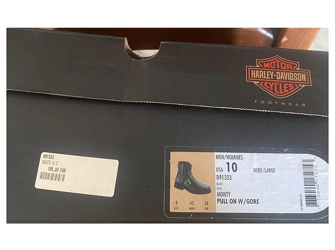 Autre Marque Harley-Davidson Lederstiefel in Schwarz - Ansicht 6