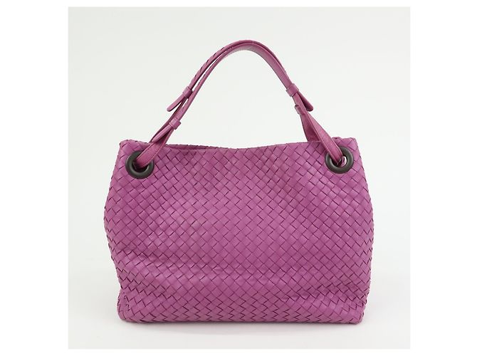 Bottega Veneta Garda Intrecciato Nappa Medium Porpora - vista 2