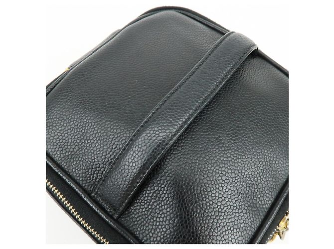 Classique Chanel Vintage Timeless Cosmetic Case Caviar Small Noir - vue 6