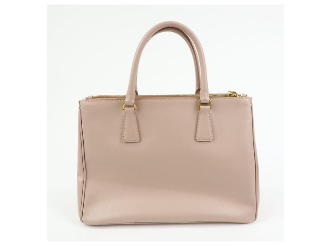 Prada Galliera de piel Saffiano con aplique Large Rosa - vista 2
