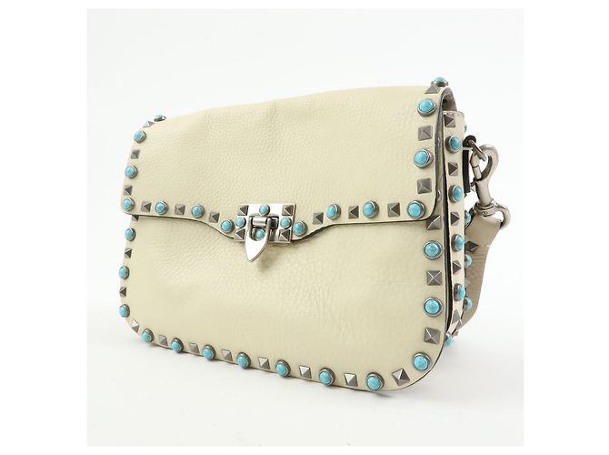 Valentino Garavani Rolling Rockstud Leather with Cabochons Small Mehrfarben - Ansicht 3