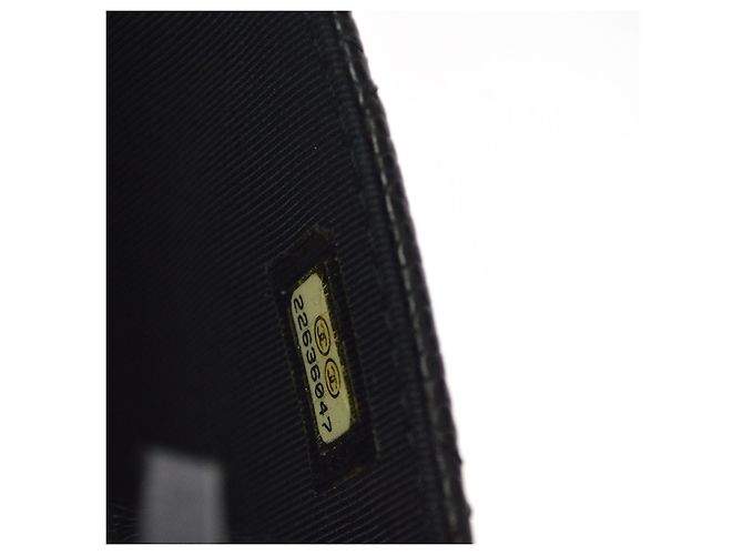 Chanel Vintage Wallet on Chain aus gestepptem Lammleder Schwarz - Ansicht 5