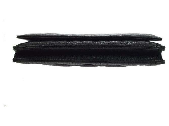 Chanel Vintage Wallet on Chain aus gestepptem Lammleder Schwarz - Ansicht 7