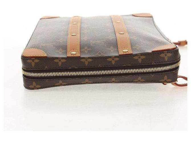 Louis Vuitton Soft Trunk Messenger Monogram Canvas MM Brown - view 4