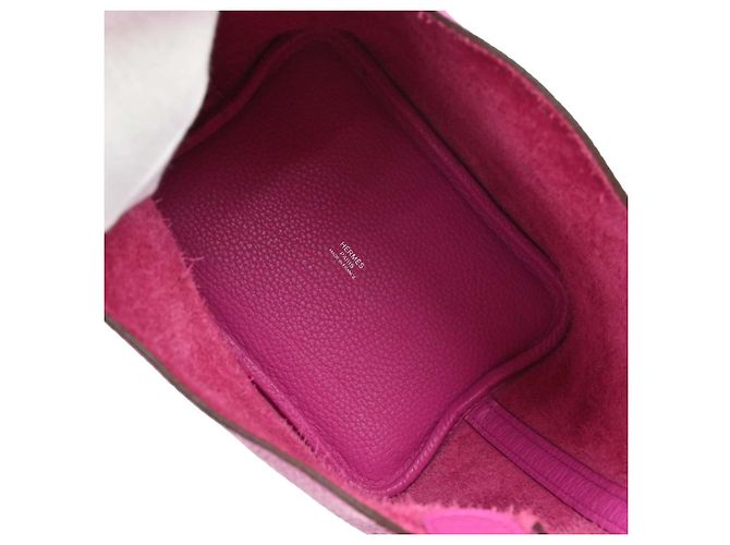 Hermès Hermes Picotin Lock Clemence MM Rosa - vista 3