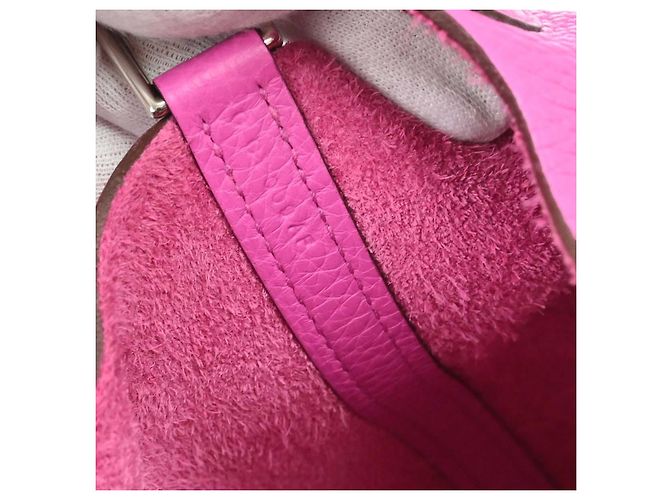 Hermès Hermes Picotin Lock Clemence MM Rosa - vista 5