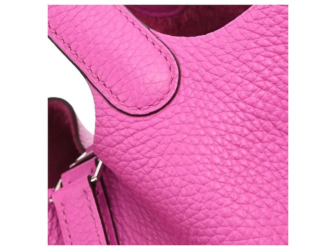 Hermès Hermes Picotin Lock Clemence MM Rosa - vista 7