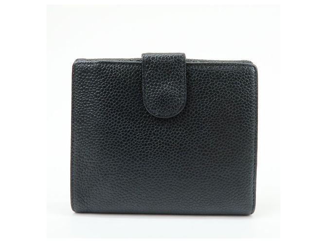 Chanel Vintage Timeless Bifold Caviar Compact Black - view 2