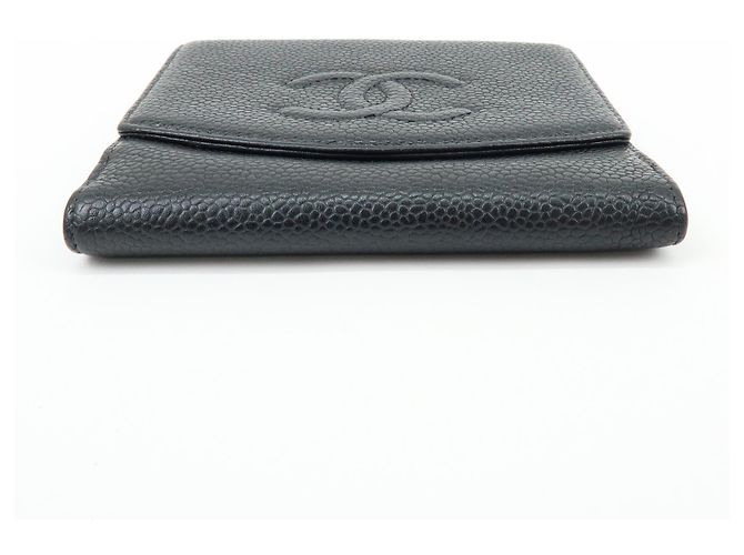 Chanel Vintage Timeless Bifold Caviar Compact Black - view 5