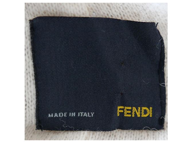 Gabardina Fendi x Karl Lagerfeld Primavera 2006 con Mangas Abullonadas Beige - vista 12