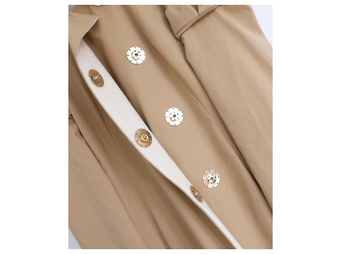 Gabardina Fendi x Karl Lagerfeld Primavera 2006 con Mangas Abullonadas Beige - vista 3