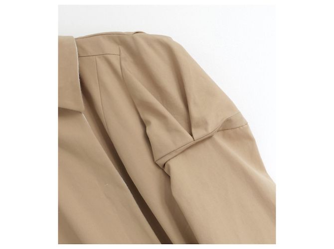 Gabardina Fendi x Karl Lagerfeld Primavera 2006 con Mangas Abullonadas Beige - vista 4