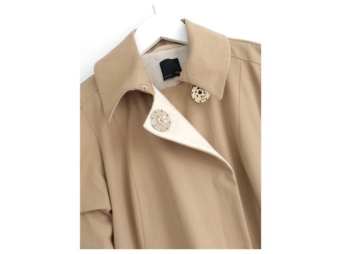 Gabardina Fendi x Karl Lagerfeld Primavera 2006 con Mangas Abullonadas Beige - vista 5