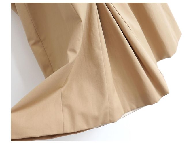 Gabardina Fendi x Karl Lagerfeld Primavera 2006 con Mangas Abullonadas Beige - vista 8