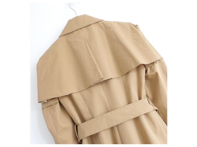 Gabardina Fendi x Karl Lagerfeld Primavera 2006 con Mangas Abullonadas Beige - vista 9