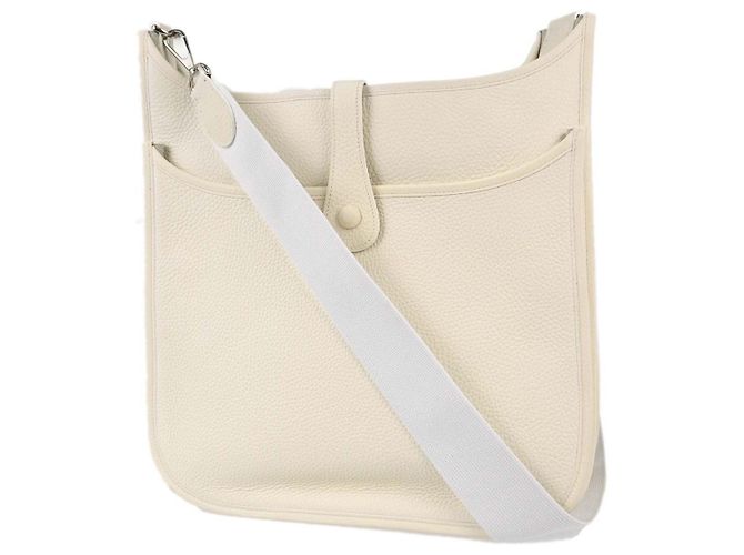 Hermès Borsa Hermes Evelyne Gen III Clemence PM Bianco - vista 2