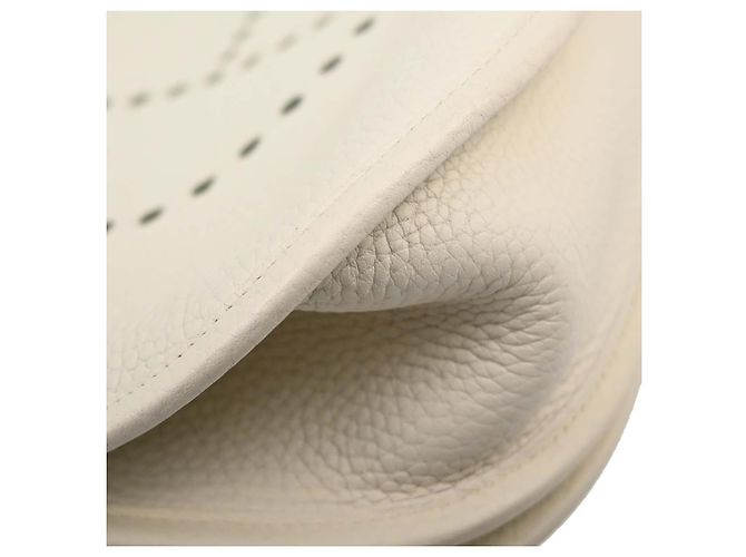 Hermès Borsa Hermes Evelyne Gen III Clemence PM Bianco - vista 6