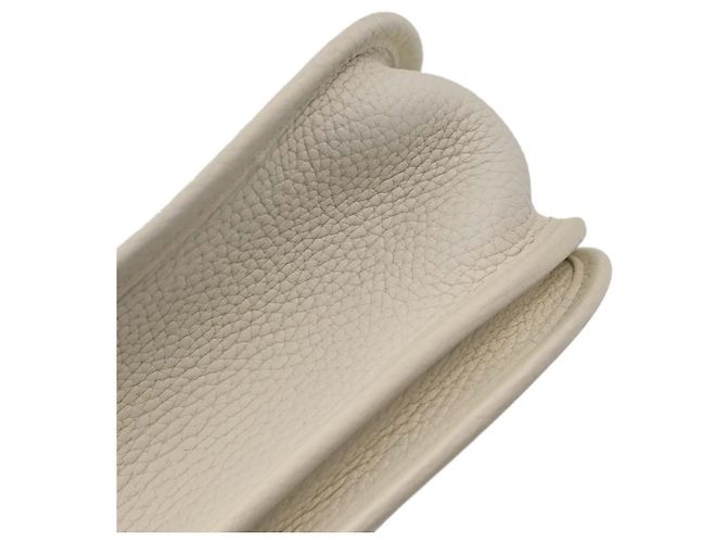 Hermès Borsa Hermes Evelyne Gen III Clemence PM Bianco - vista 7