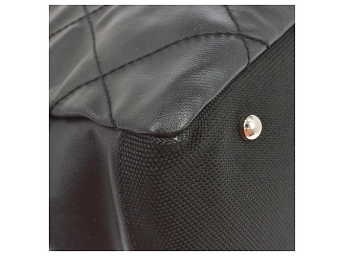 Chanel Biarritz Quilted Coated Canvas Small Nero - vista 6