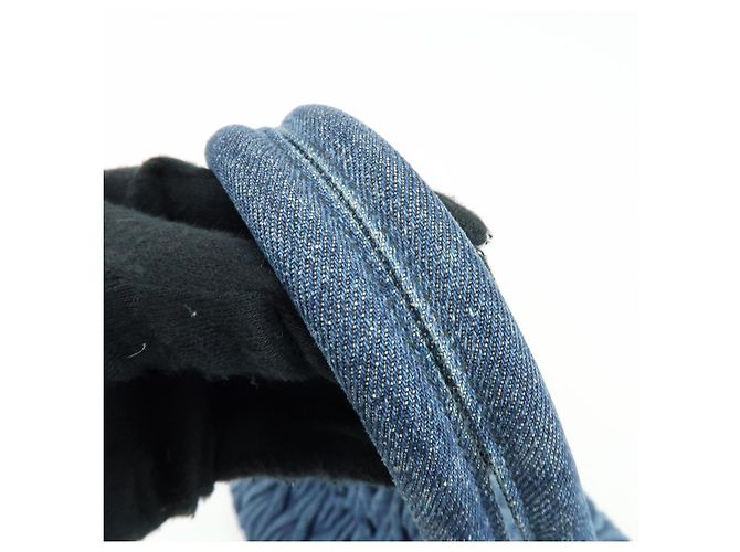 Miu Miu Convertible Matelassé Denim Small Blu - vista 6