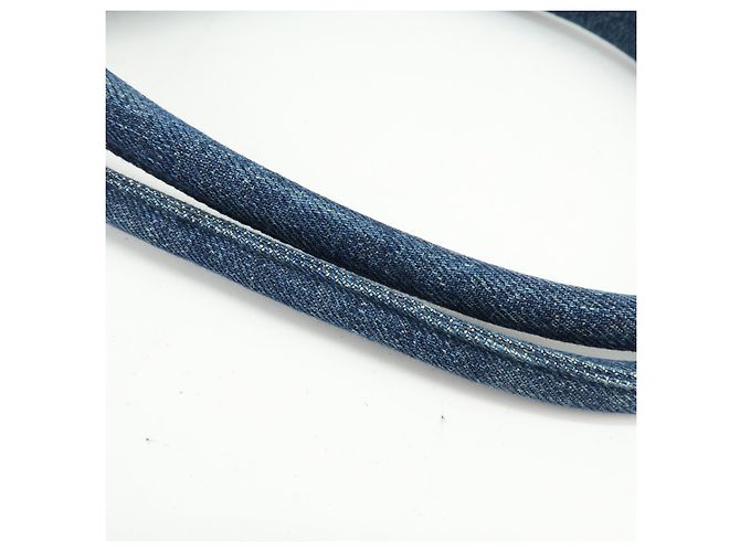 Miu Miu Convertible Matelassé Denim Small Blu - vista 7