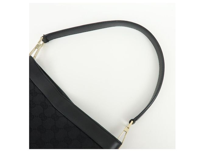 Gucci Gucci GG Canvas North-South Tote GG Canvas and Leather Medium Nero - vista 6