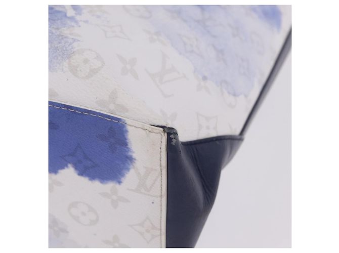 Louis Vuitton New Limited Edition Monogram Watercolor Canvas GM Blu - vista 7