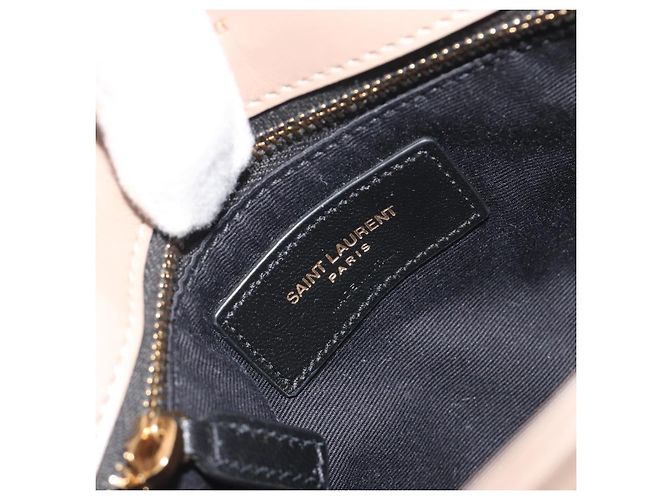 Autre Marque Saint Laurent Loulou Puffer Quilted Leather Small Beige - vista 6